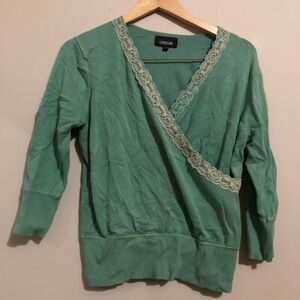 🐱 Lindor | Sz Large Mint Green Top